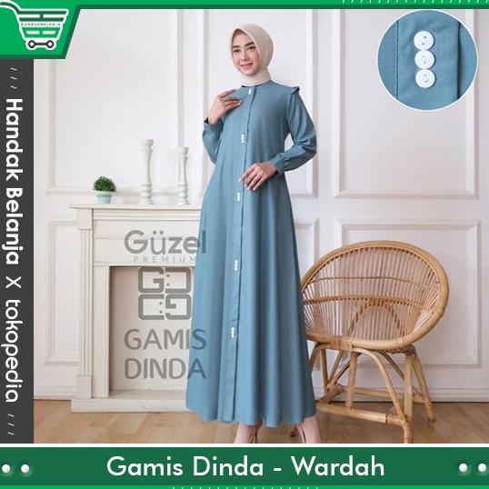 Discount Baju Gamis Dinda Guzel Premium Polos Bahan Katun Toyobo Original Guzel