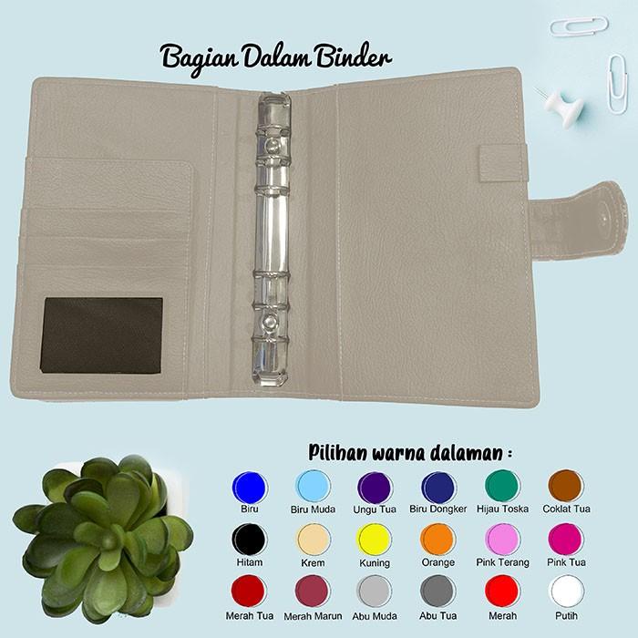 

Binder Custom Kualitas Premium Ukuran 6 Ring/Agenda//Diary, Tanpa Po