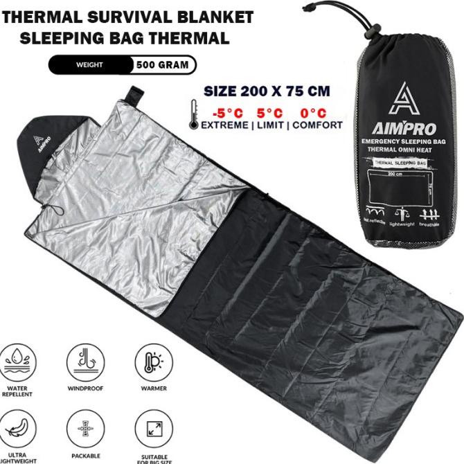 SLEEPING BAG THERMAL OMNI HEAT ULTRALIGHT AIMPRO