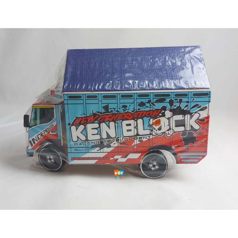[Kks] Mainan Truk Miniatur Truck Oleng Kayu Dengan Lampu Panjang 32 Cm Terlaris