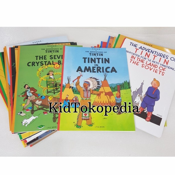 

NEW Tintin komik buku anak bahasa inggris