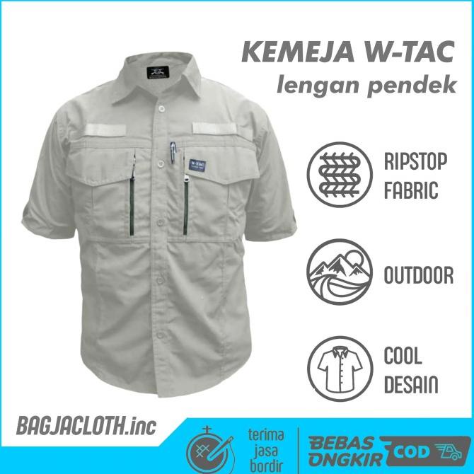 KEMEJA TACTICAL W-TAC LENGAN PENDEK / BAJU TACTICAL PDL LAPANGAN OUTDO