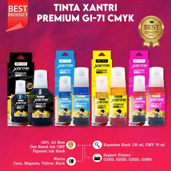 favorit] Tinta Xantri GI-71 Compatible CMYK FOR G1020 G2020 G3020