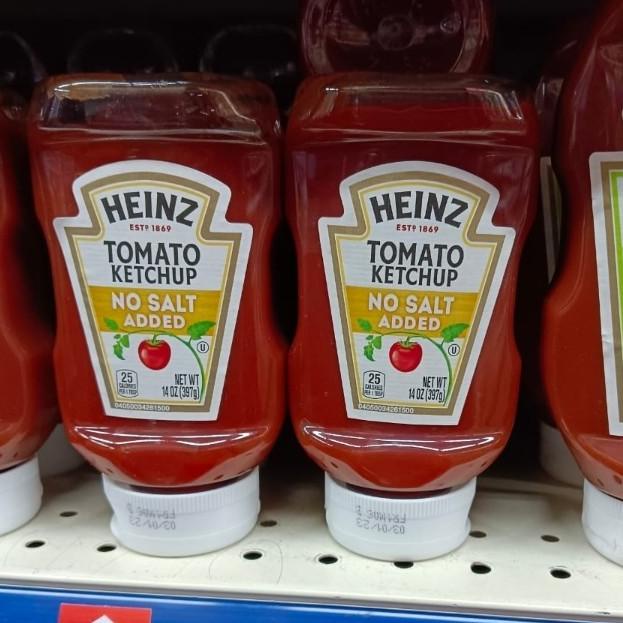 

cusss order] heinz tomato ketchup no added salt 397gr sauce saus tomat tanpa garam