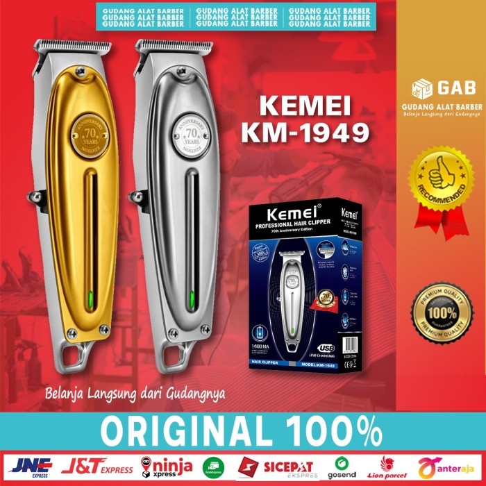 Hair Trimmer Kemei KM 1949 Trimmer Rambut Alat Pangkas Cukur Rambut