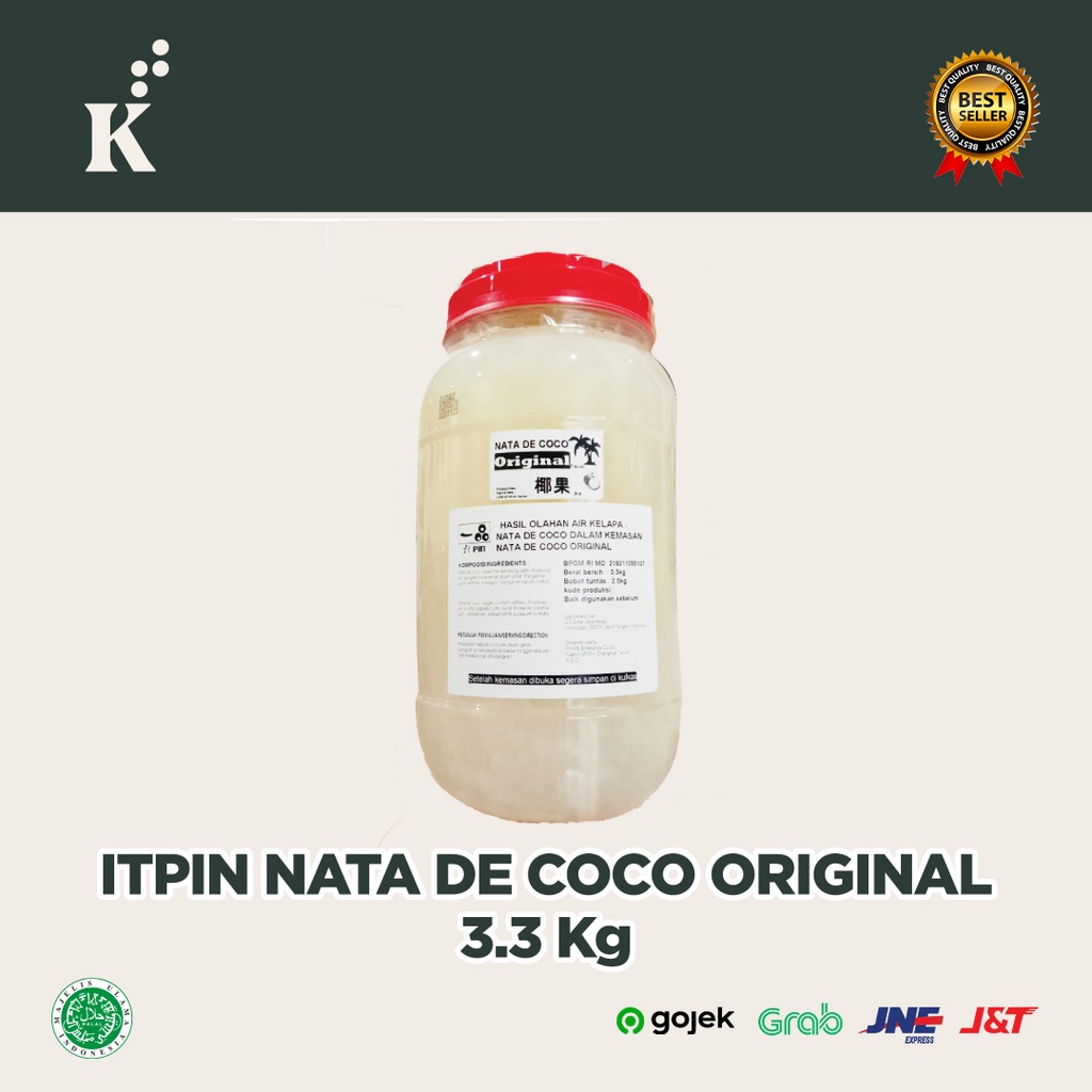 

Nata De Coco Cocopandan Sari Kelapa 3Kg Itpin Topping Chatime