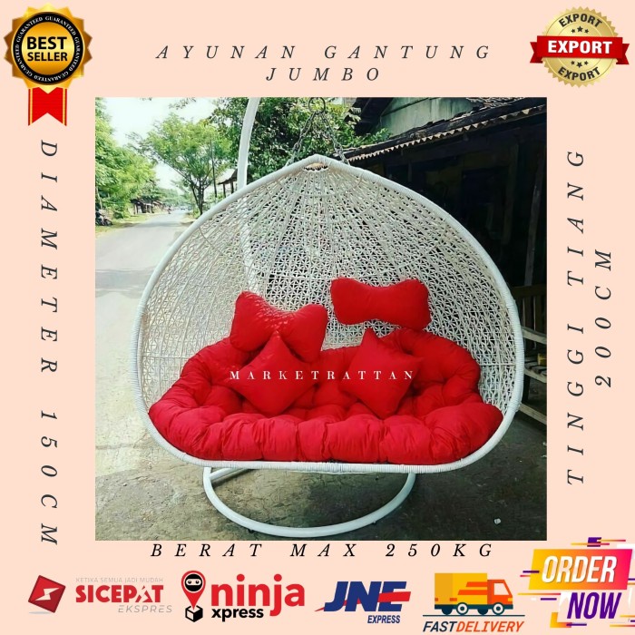 Bestseller Kursi Ayunan Rotan Gantung Rotan Sintetis (Ayunan Only)