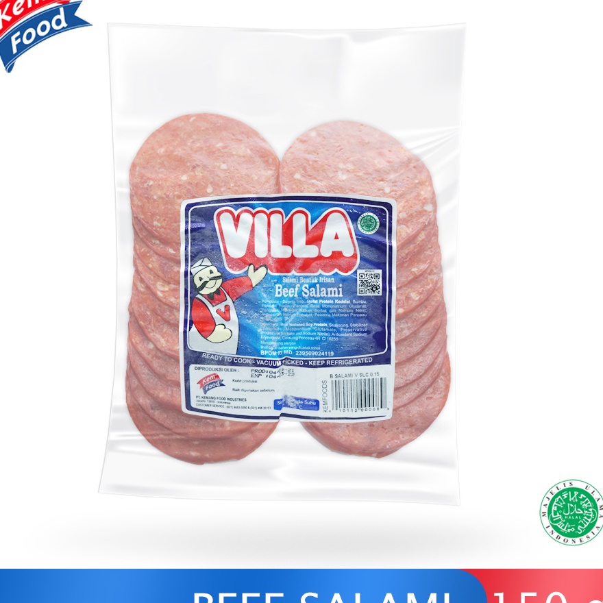 

SYXW4218 Terbaru Villa Beef Salami 150 gr