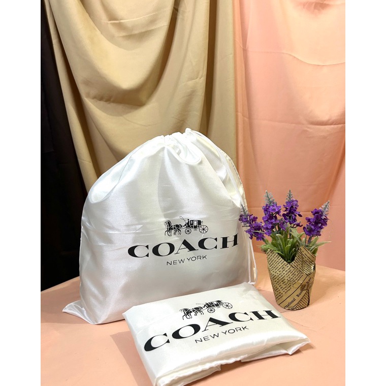 [Original] Dustbag COACH SATIN (READY STOCK JKT ) Pengganti Sarung Tas Pelindung Debu Dust Bag DB Branded