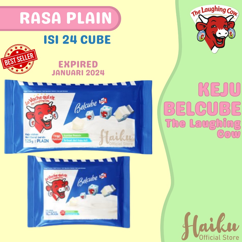 

PRODUK AWAL TAHUN Keju Belcube plain Cheese 125 gr keju mpasi bayi / The Laughing Cow (Belcube bulat)