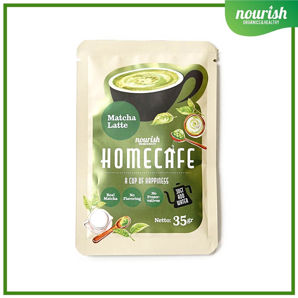 

↔✢❅ Homecafe Matcha Latte, Minuman Siap Seduh 35gr Laris