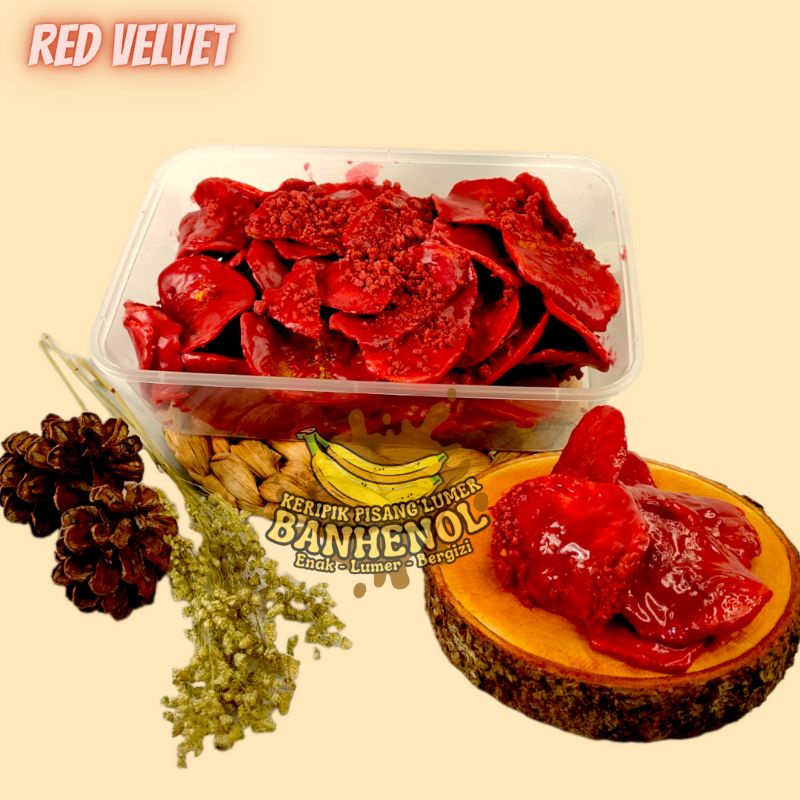 

KERIPIK PISANG LUMER RASA REDVELVET