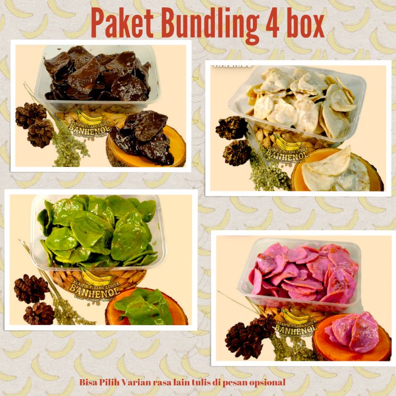 

[[DAPET 4 BOX]] KERIPIK PISANG LUMER BANHENOL