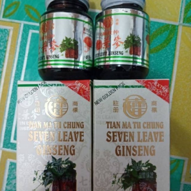 

10.10 TERLARIS Tian ma tu chung seven leave ginseng tian ma tu chung