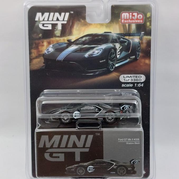 MiniGT Mini GT 297 MiniGT 1:64 Ford GT MK2 #006 Shadow Black Blister