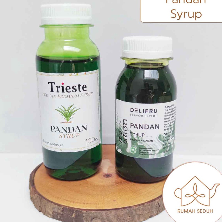 

Baru 100 mL Sirup Pandan merk Trieste - Pandan Italian Premium Syrup Delifru Suji Best Produk