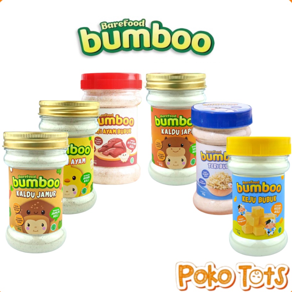

DIJAMIN BARU Bumboo Kaldu Asli MPASI No MSG Tanpa Gula & Garam Bahan Alami Barefood Bumboo WHS