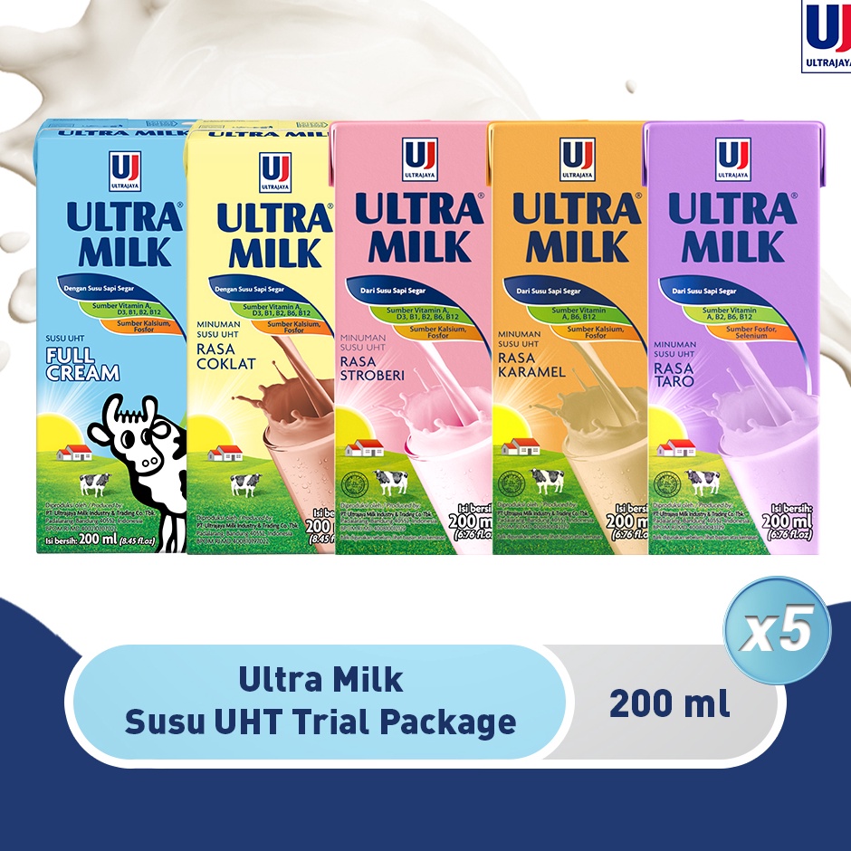 

Produk Ultra Milk Susu UHT 200ml Trial Package [Paket isi 5pcs] Harga Termurah