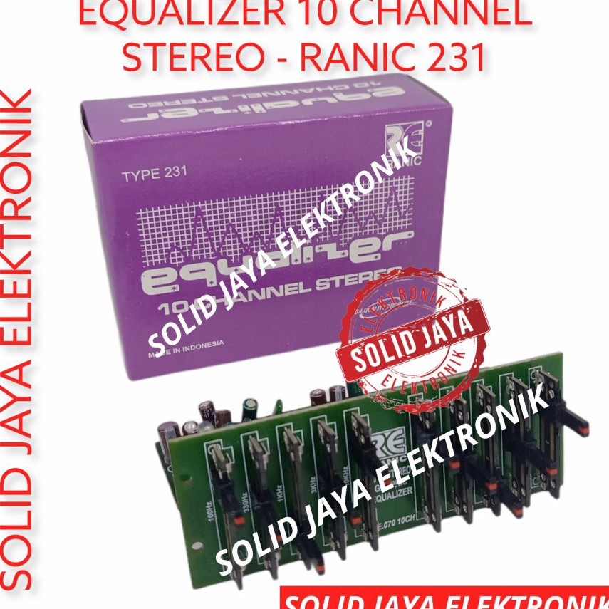 ➥ KIT EQUALIZER STEREO 10 CHANNEL EKUALISER EQUALISER 10 CHANEL RANIC 231 RANIC231 ✶ ★★★★
