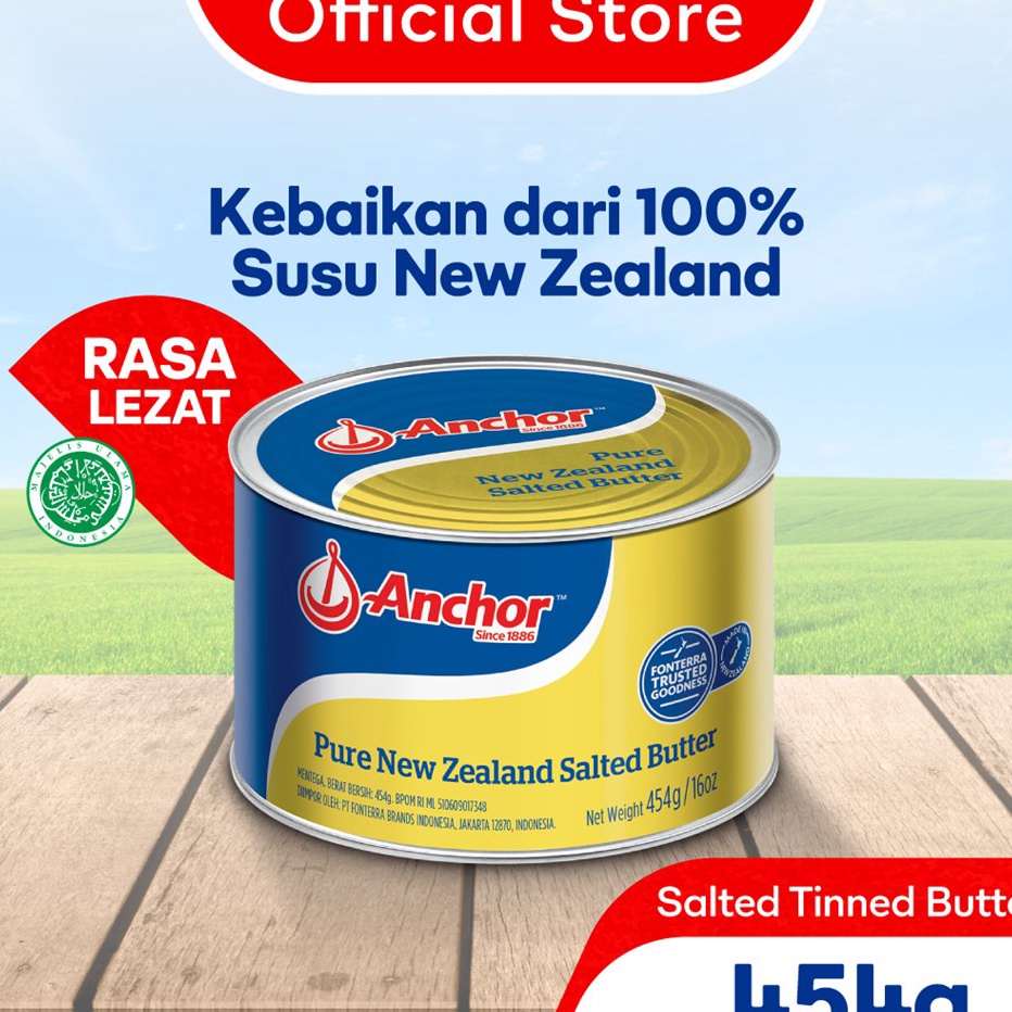 

Jual Anchor Salted Butter 454g - Mentega Asin New Zealand Terbaru