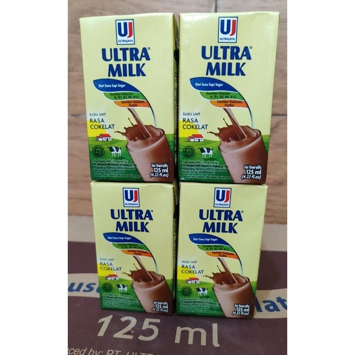 

Grosir Ultra Milk Susu UHT Cokelat 125 ml (isi 8 pcs) Ready
