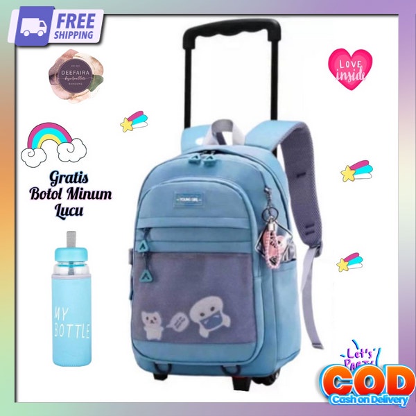 Trolly Terbaru 2023 Mini Kids Tas Sekolah Anak Tass Troli Dorong Taa Ransel Paud Koper Import Trolle