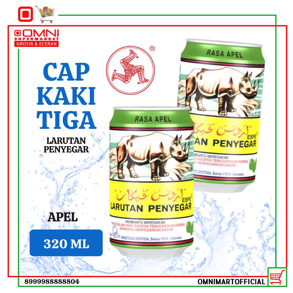 

Cap Badak Larutan Can Kaleng Apple 320 Ml
