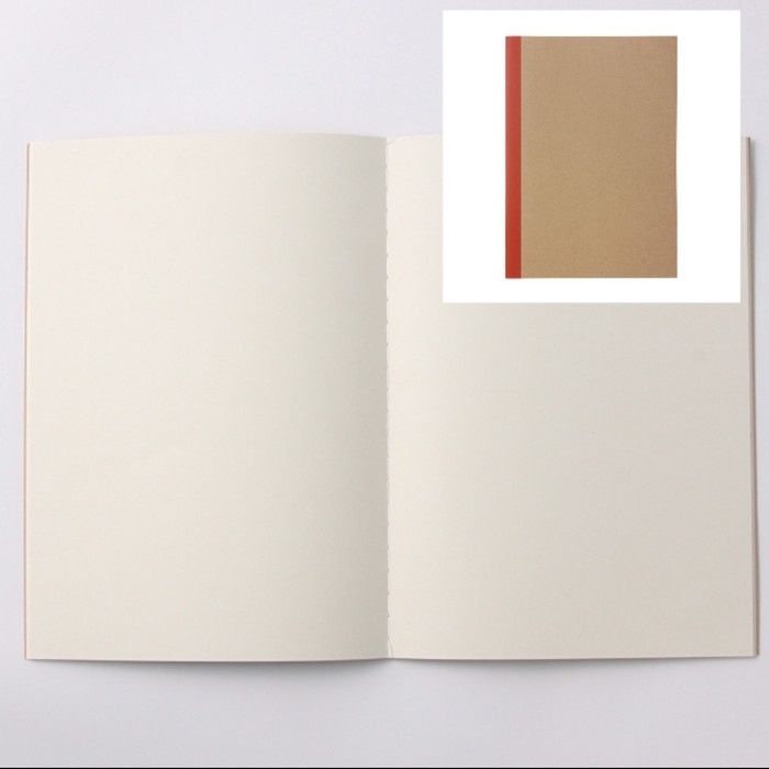 

Terlaris Notebook Plain A6 30 Sheet Beige Muji Buku Polos