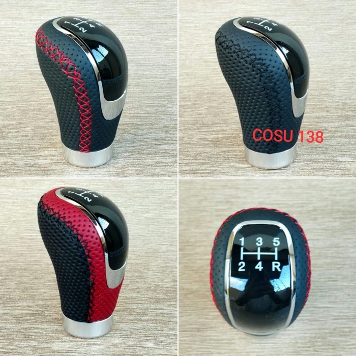 Shift Knob Transmisi Kulit New Agya Ayla 2023 Manual 5 Speed