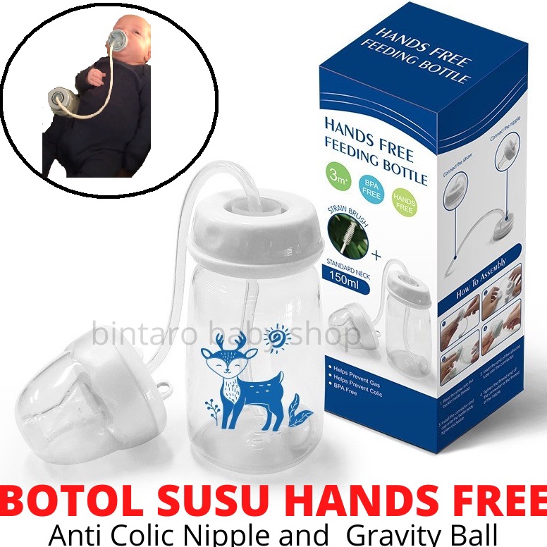 Tren Terbaru.. HANDS FREE BABY FEEDING BOTTLE BOTOL SUSU BAYI HANDS FREE
