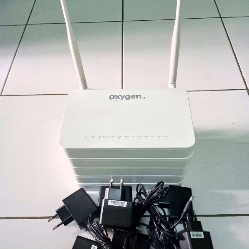 BaruROUTER ZTE GPON ONT ZXHN F609 V3 port hijau▼