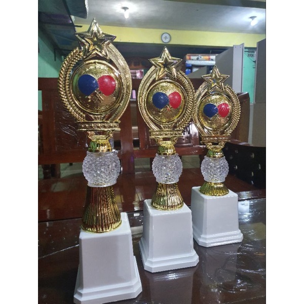piala trophy tropi set tenis meja basket & bening
