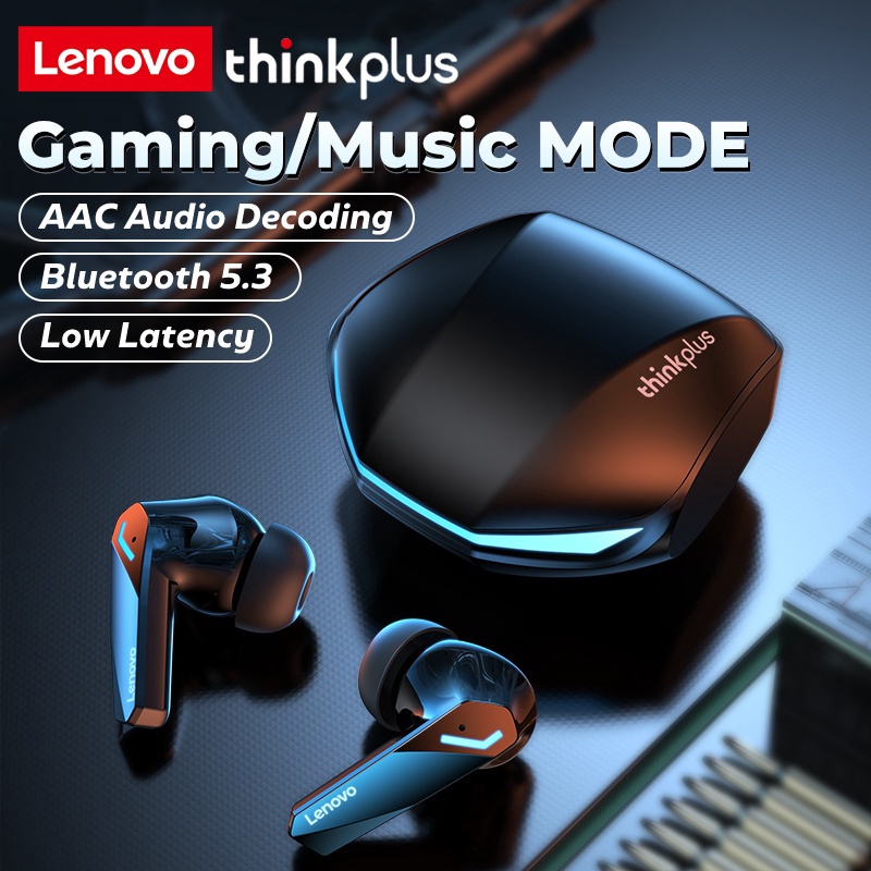 DiskonLenovo thinkplus GM2 Pro Gaming Wireless Bluetooth low-latency Earphone TWS Headset Hoise-canc