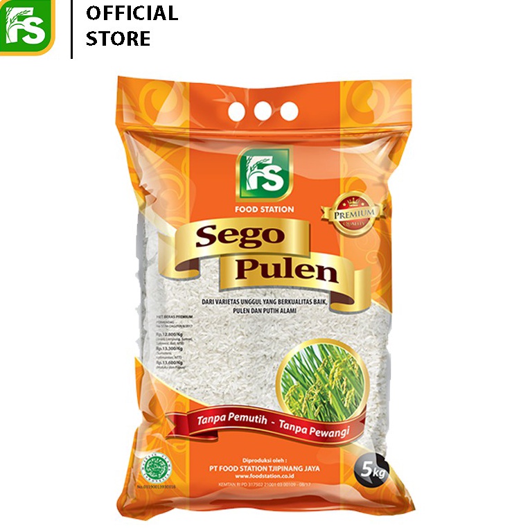 

YVCM0868 (C6369] Food Station - Beras Sego Pulen 5 Kg