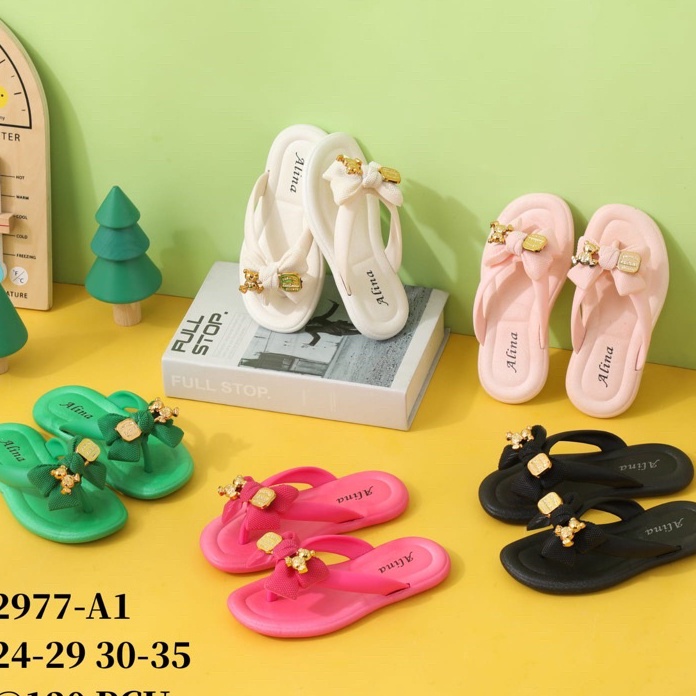 Terlaris dan Termurah Sandal Jepit anak Perempuan Pita Karet Jelly Termurah Terbaru Empuk Import.