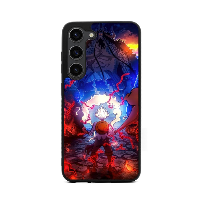 Casing Case Samsung Galaxy S23 S22 S21 S20 Ultra Plus Fe 5g Luffy VS Kaido BG0978
