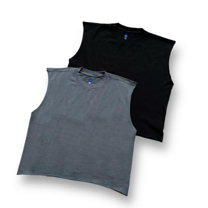 Tank Top YEEZY x GAP Crop Muscle Tee Original Unrelease Pria Gym