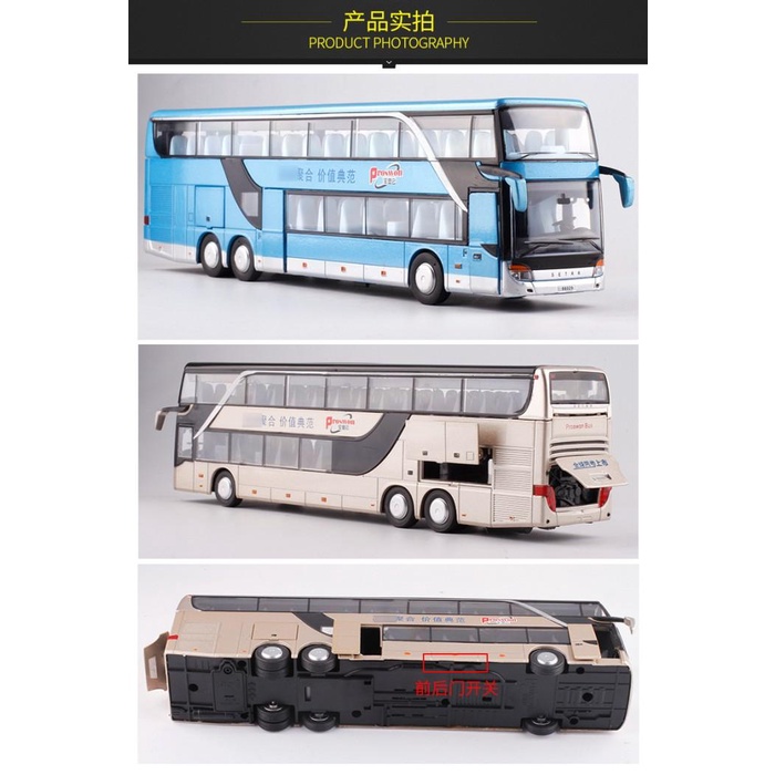 Twh Alloy Bus Miniatur Double Decker Double Decker Bus Besi Harga Mura