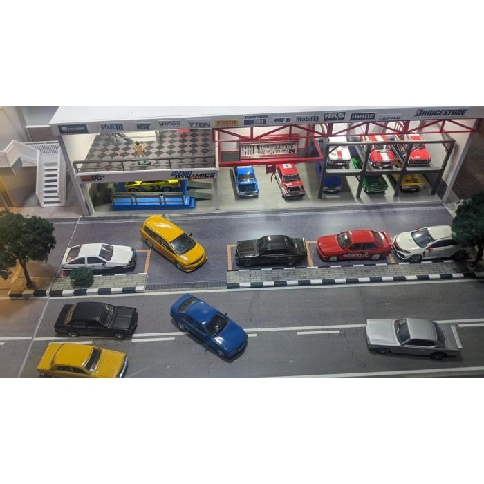 The Garage Diorama Diecast Skala 64