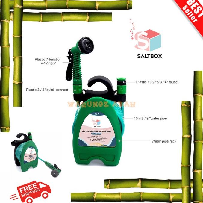 SELANG AIR GULUNG SIRAM TERAS GARASI CUCI MOBIL TANAMAN KEBUN PORTABLE