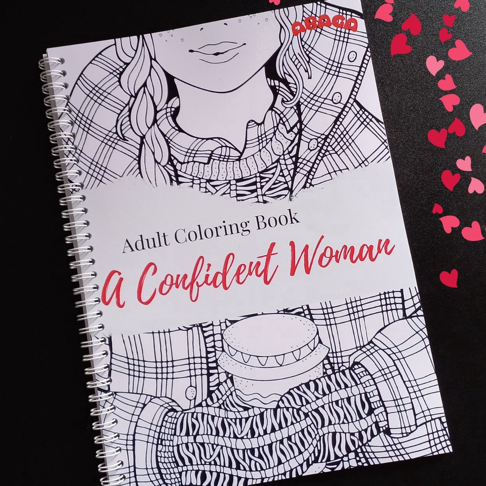

73 Adult Coloring Book Woman, Buku Mewarnai Dewasa Tebal Wanita Perempuan Anti Stress 7583