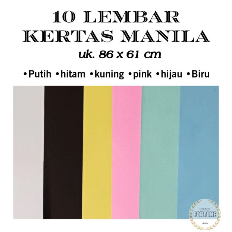

QPFRC 10 PCS KERTAS MANILA KERTAS MADING KARTON MANILA HITAM Best Produk