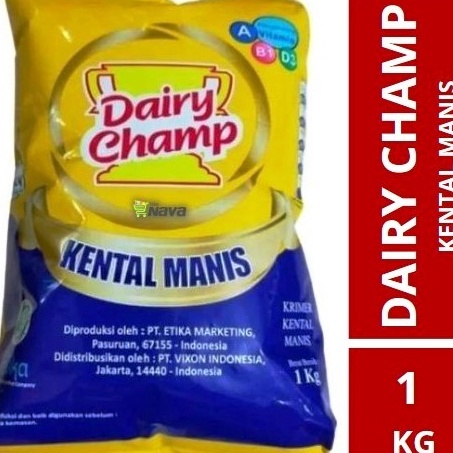 

QLJF6213 Terlaku.../ Susu Krimer Kental Manis SKM Dairy Champ bantal 1Kg