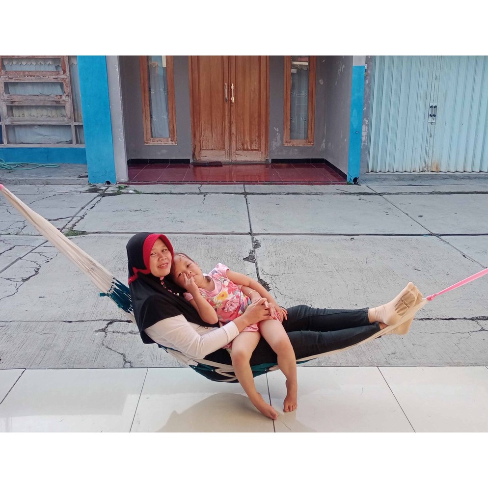 TERBAIK AYUNAN TALI RAJUT Ayunan Gantung Jaring Hammock / Jaring Webing