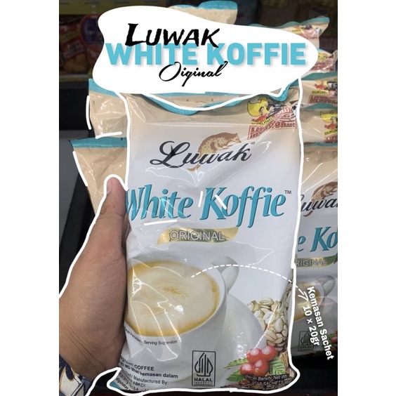 

KOPI LUWAK WHITE COFFEE 20 GRAM X 10 SACHETS