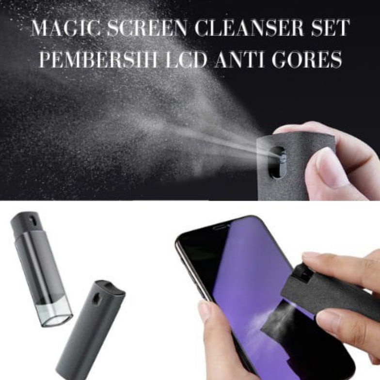 JGV Screen cleaner spray + cover mika semprotan pembersih layar LCD alat pembersih layar hp tablet laptop pembersih kacamata ✧Terbaru