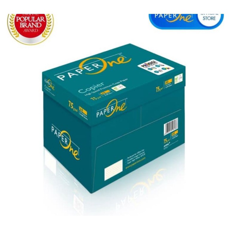

Paling Laris Kertas HVS A4 75 gsm - PaperOne Khusus Grab/Gosend