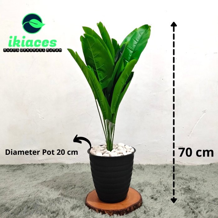 Daun Pisang Artificial Daun Pisang Plastik Daun Jumbo Dekorasi Tanaman Hias Bunga Plastik Bayar Di