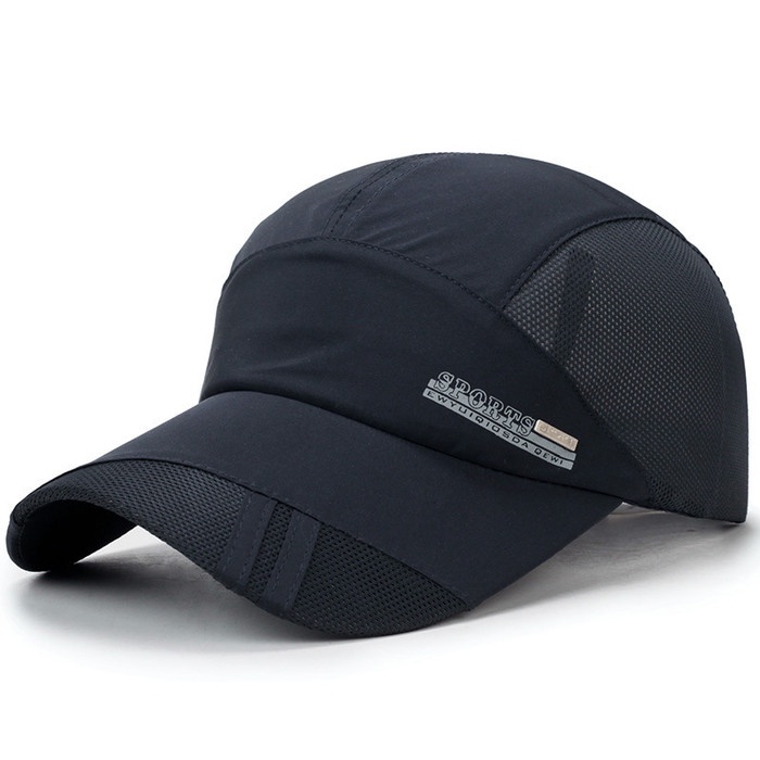 Topi Baseball cap : SPORTS METAL - Topi Baseball Topi Quick Dry Topi Pria - NAVY(P6B5) Topi Baseball