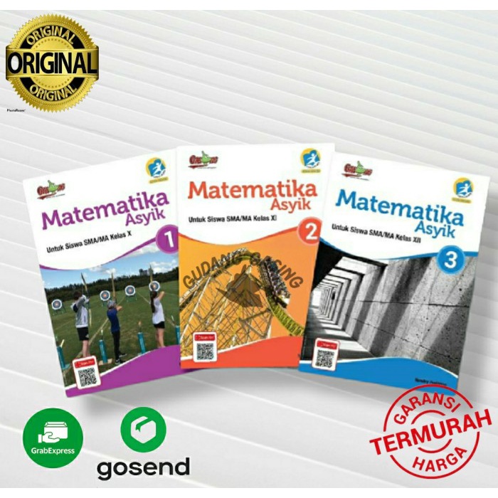 DISKON SPESIAL BUKU MATEMATIKA ASYIK SMA KELAS 1, 2, 3 BY TIM PROF. YOHANES SURYA ( TERLARIS
